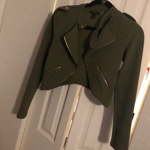 Material Girl olive green jacket size small
